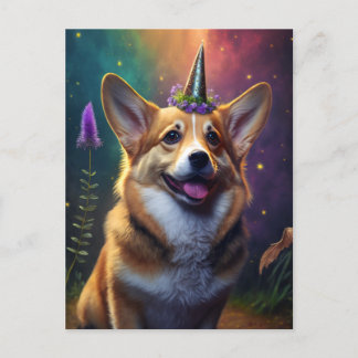 Esmaga o cartão postal Unicorn - Arco-íris
