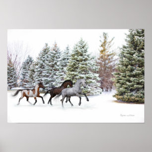 Esmagando pela Impressão de Arte da Neve