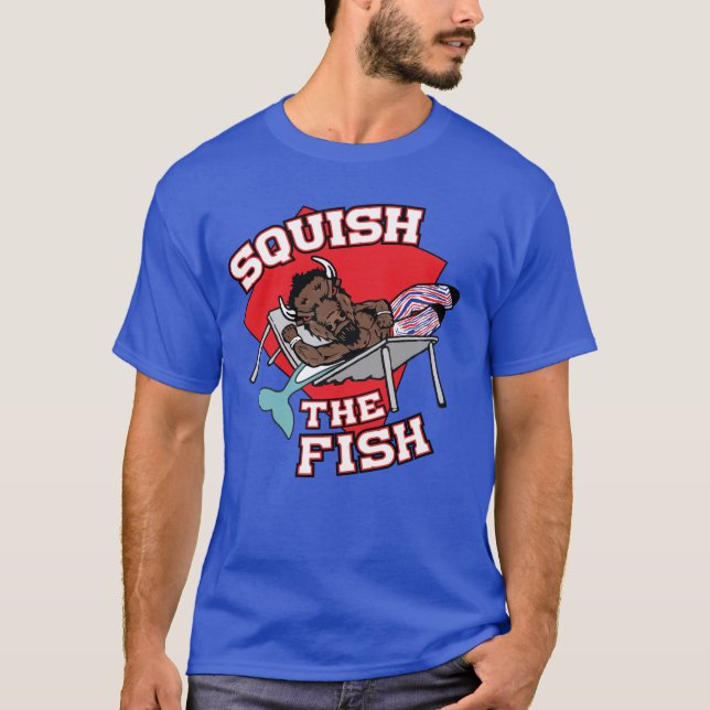 Esmagar a Camiseta de Peixe (Frente)