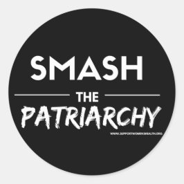 Esmague o adesivo Patriarcado Redondo