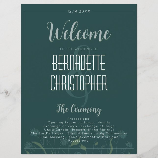 Esmeralda Verde Simples Elegante Moderno e Chic Ca (Frente)