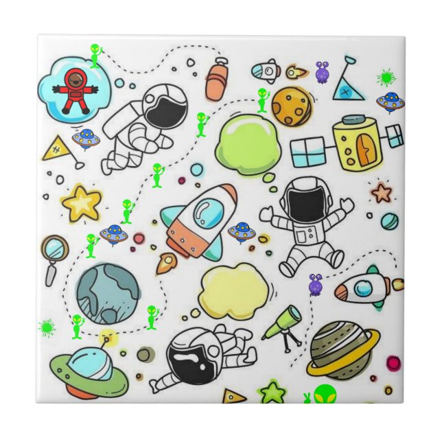 Espaçamento entre Azulejos cerâmicos Aliens Astron (Frente)