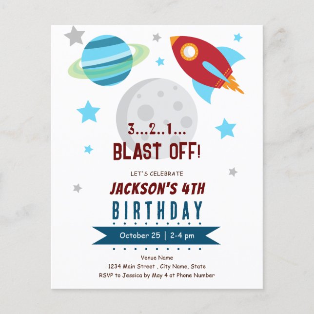 Espaço 4º Orçamento de Aniversário (Frente)