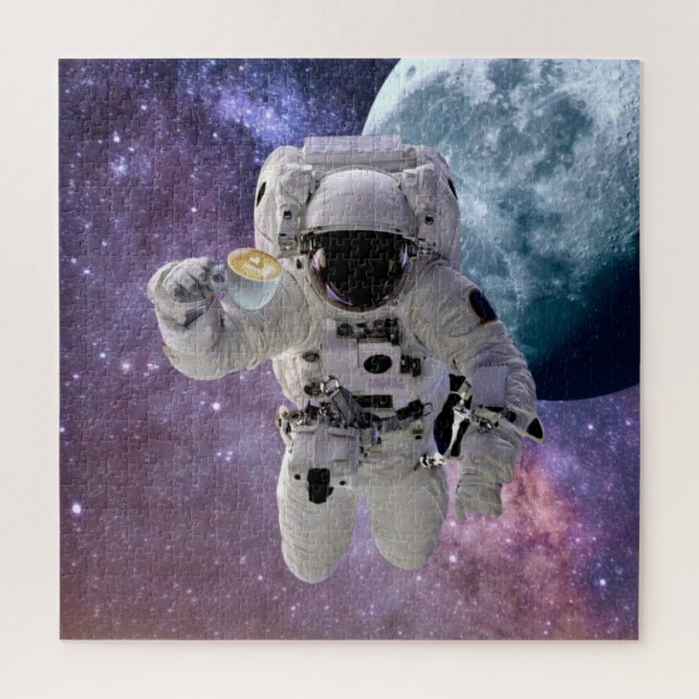 Espaço, Astronauta, Quebra-cabeça de café (Vertical)