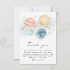 Espaço Boas Aniversário Cartões de agradecimentos