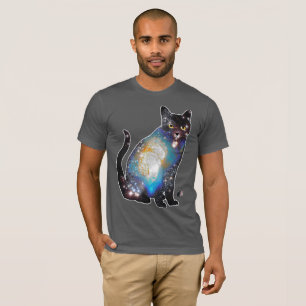 Espaço Cosmos Em T-shirt De Gato