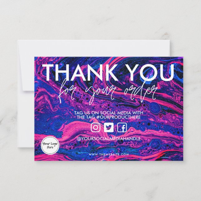 Espaço de Aquarela Obrigado Mídia Inserção (Frente)