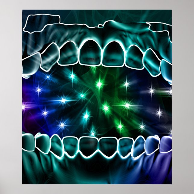 Espaço do Poster de Dentista Ortodontista de Boca  (Frente)