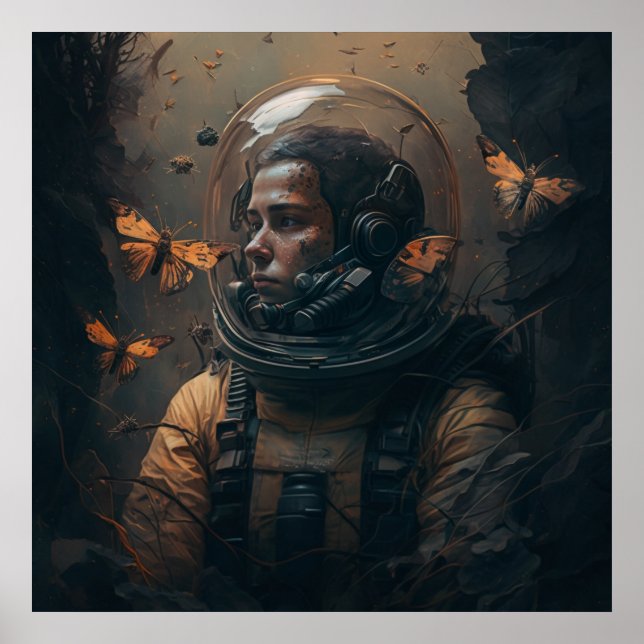 espaço em casco poster (Frente)