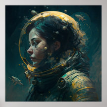 espaço em casco poster