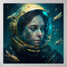 espaço em casco poster