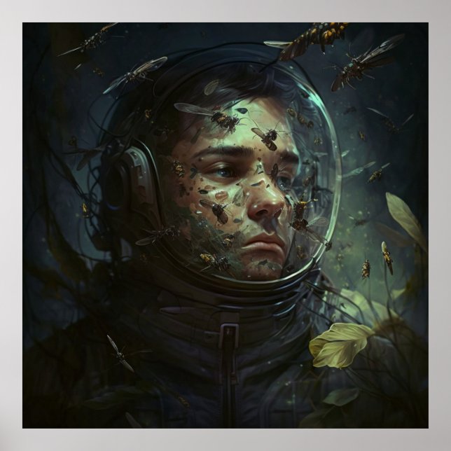 espaço em casco poster (Frente)