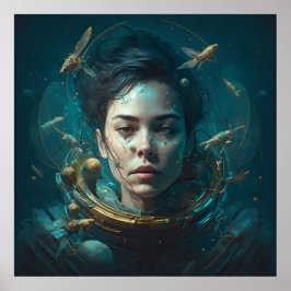 espaço em casco poster