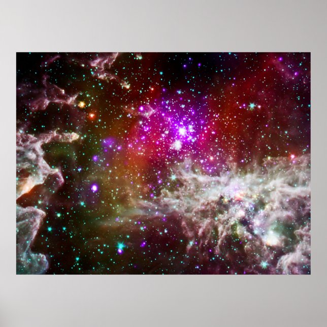 Espaço - Pacman Nebula Poster (Frente)