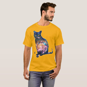 Espaço Radiante Em T-shirt De Gato