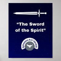Espada do Espírito - Papel Poster 8 x 10
