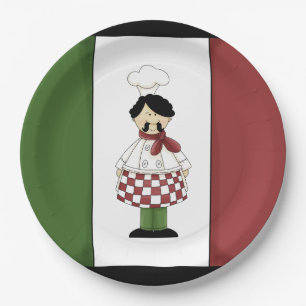 Espaguete jante pratos de chef italianos