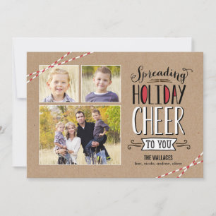 Espalhando o Cartão com fotos de Feriado Mais Aleg