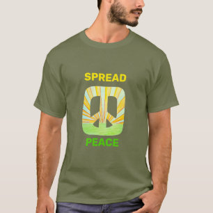 Espalhar a paz toma T-Shirt preto básico