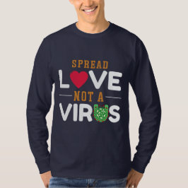 Espalhar o amor sem o vírus T-Shirt Basic Long Sle