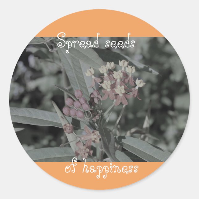 Espalhar sementes de adesivos de felicidade (Frente)