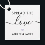Espalhe a etiqueta de amor, a etiqueta de presente<br><div class="desc">Estas são as etiquetas de presentes perfeitas. Você pode personalizar o texto frontal e traseiro,  bem como alterar as cores.</div>