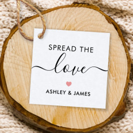 Espalhe a etiqueta de amor, a etiqueta de presente