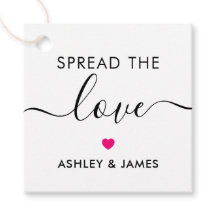 Espalhe a etiqueta de amor, a etiqueta de presente