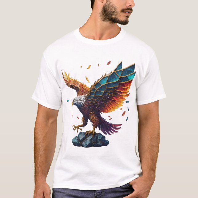 Espalhe Suas Asas - Camiseta Crystal Eagle (Frente)