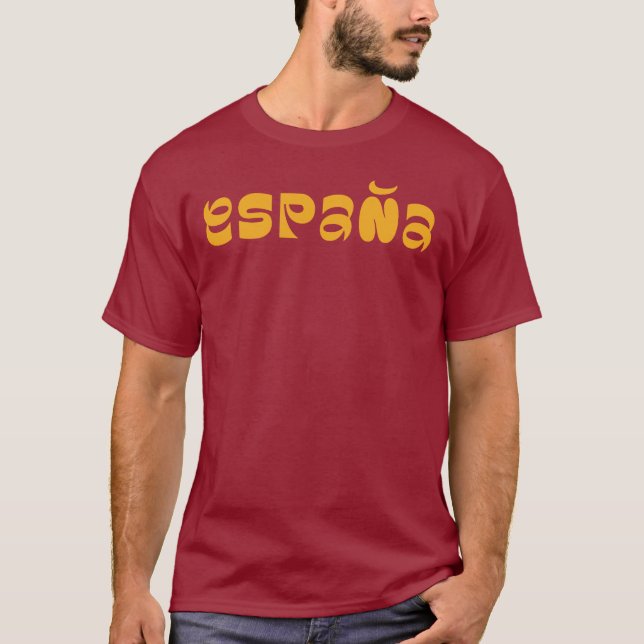 Espana typography logo design T-Shirt (Frente)