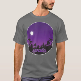 espanha à noite com Palms T-Shirt