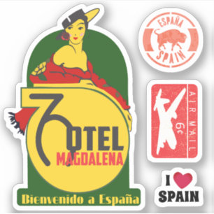 Espanha de Europa das etiquetas do viagem do hotel