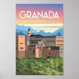 Espanha de granada poster