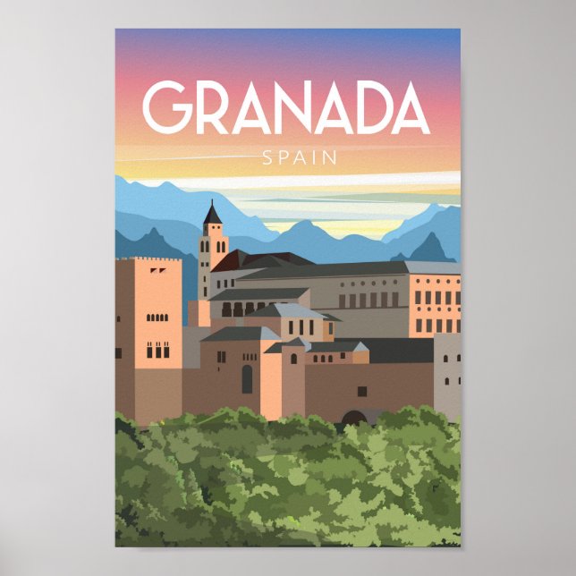 Espanha de granada poster (Frente)