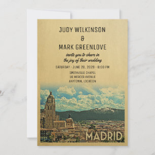 Espanha do convite do casamento de Madrid