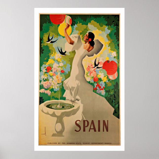 Espanha - Posters de Viagens vintage (Frente)