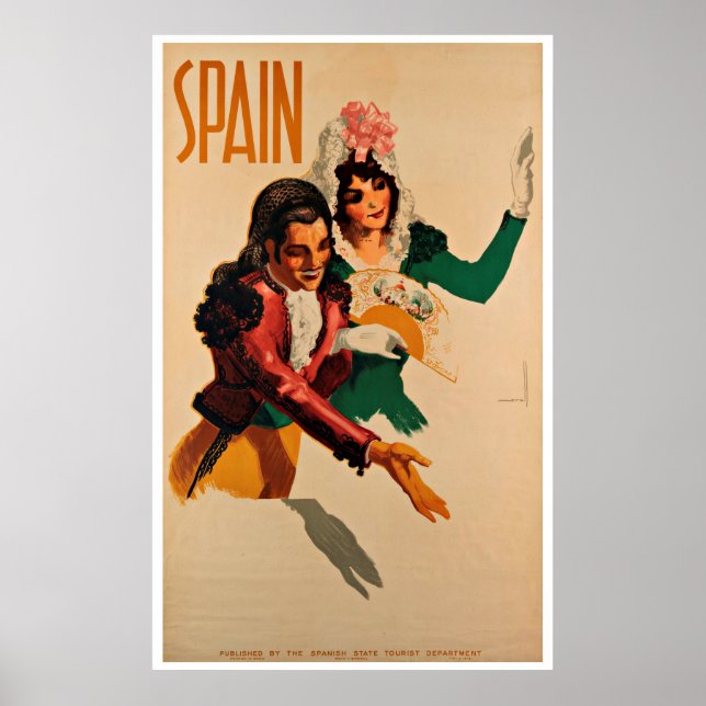 Espanha - Posters de Viagens vintage (Frente)