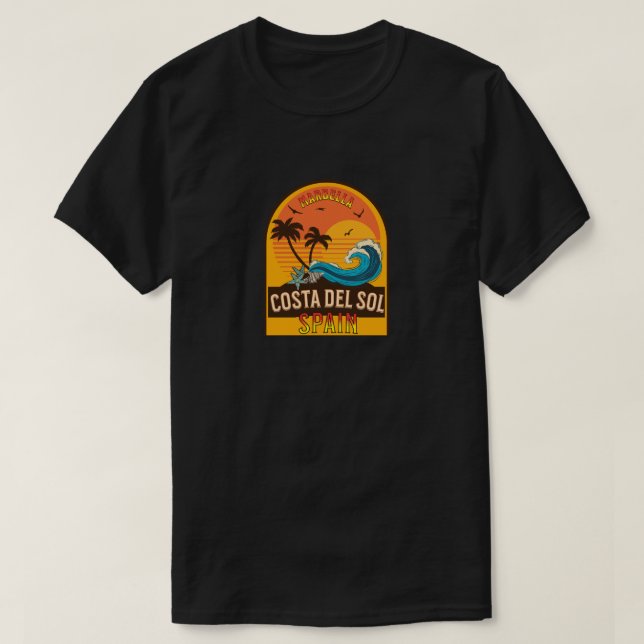 Espanha T-Shirt Costa de Sol Marbella (Frente do Design)