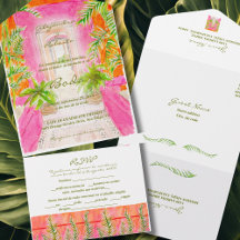 Espanhol, Casamento Tropical Rosa-Rosa-Tropical