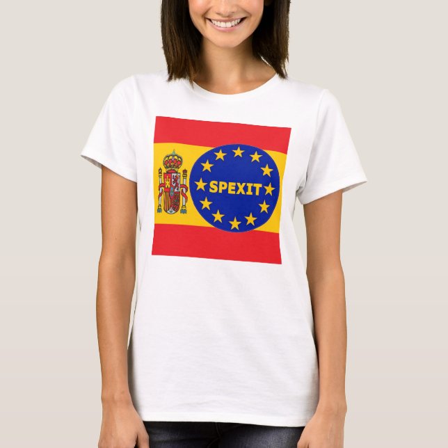 Espanhol de T-Shirt EU Spexit (Frente)
