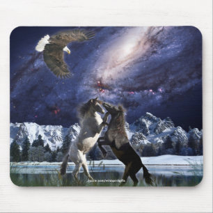 Espanhol Mustang Eagle, Fantasy Horses Mousepad