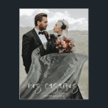 Espanhol Nós Elografamos | Cartão de Posto<br><div class="desc">Este anúncio de elopemento é uma maneira adorável de dizer ao mundo a sua data de casamento. Você pode personalizar este cartão de acordo com suas necessidades.</div>