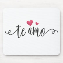 Espanhol Te Amo Namorados | Mousepad