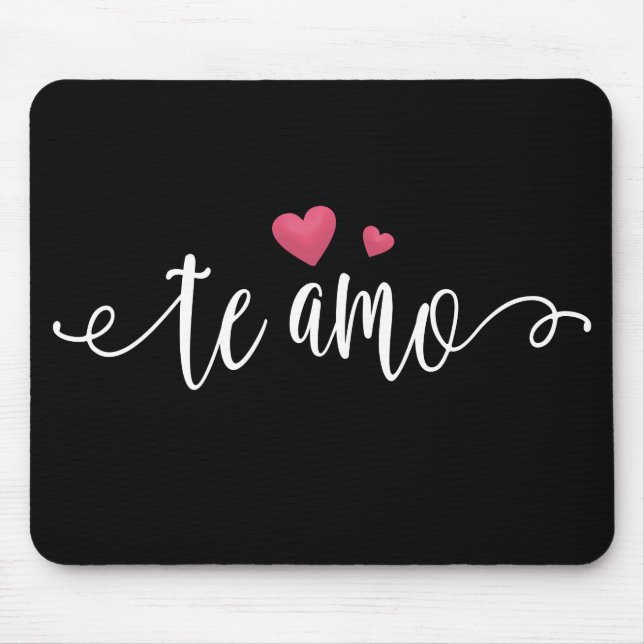 Espanhol Te Amo Namorados | Mousepad (Frente)