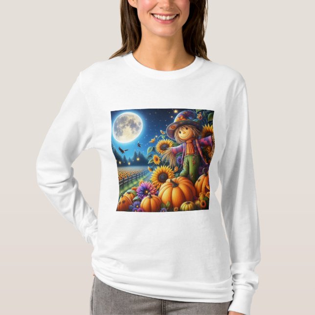 Espantalho Girassóis T Camisa (Frente)