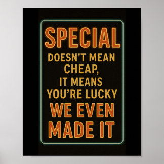 Especiais Diários Poster de Restaurante Engraçado