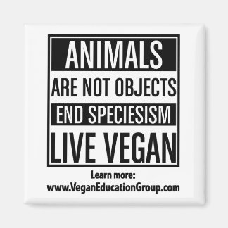 Especialismo De Íman Vegan - Animais Não São Objet