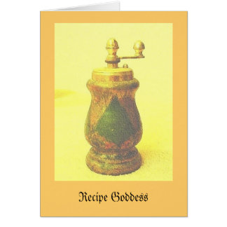 Especiaria do cartão da receita da vida