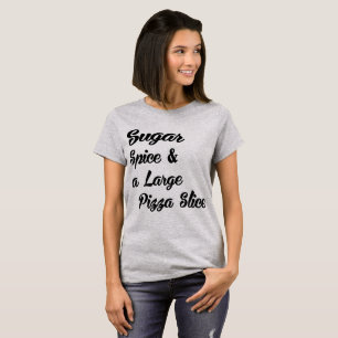 Especiaria em açúcar de T-Shirt e Pizza Grande