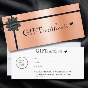 Específico do cliente, Certificado de oferta comer